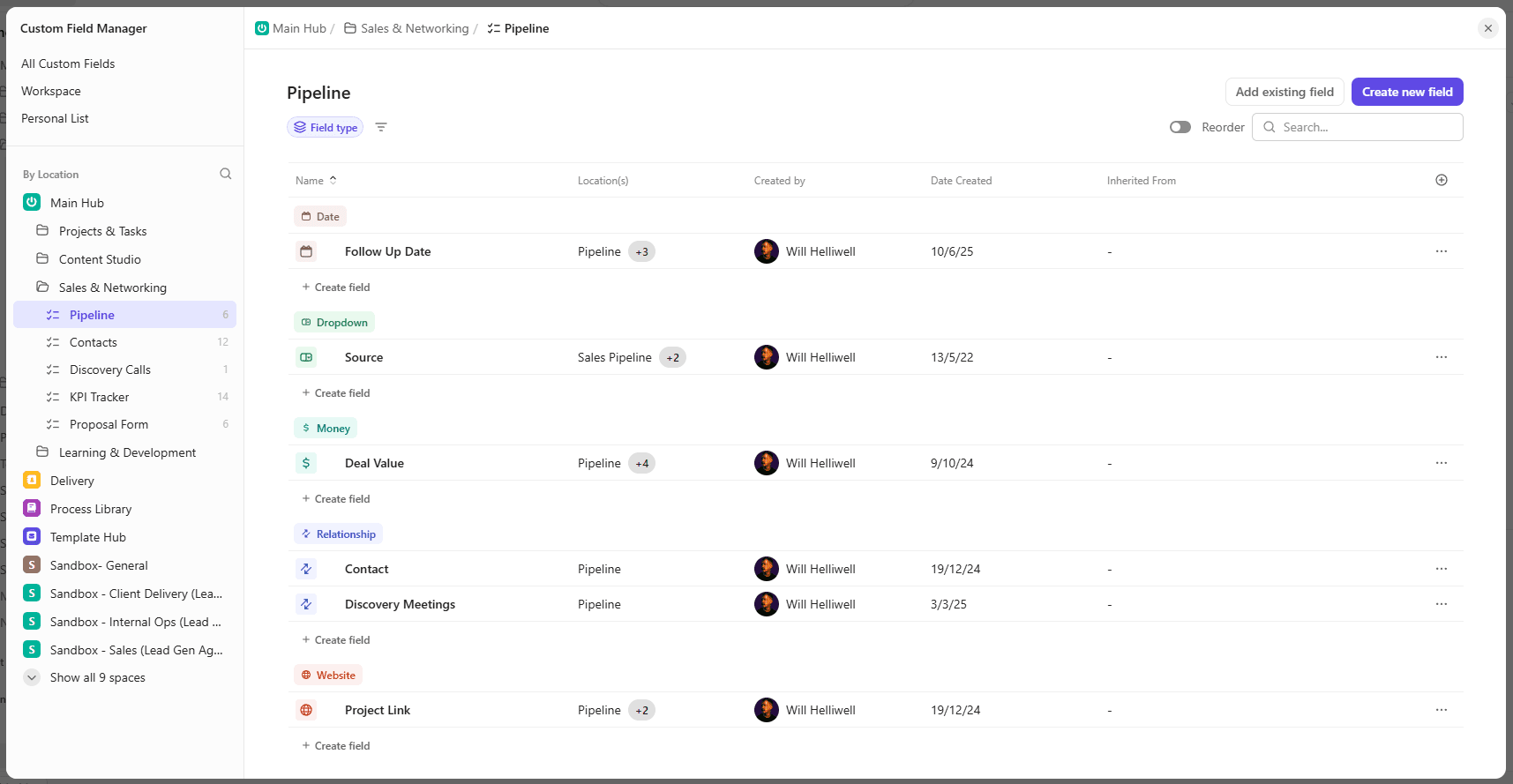 Custom Fields