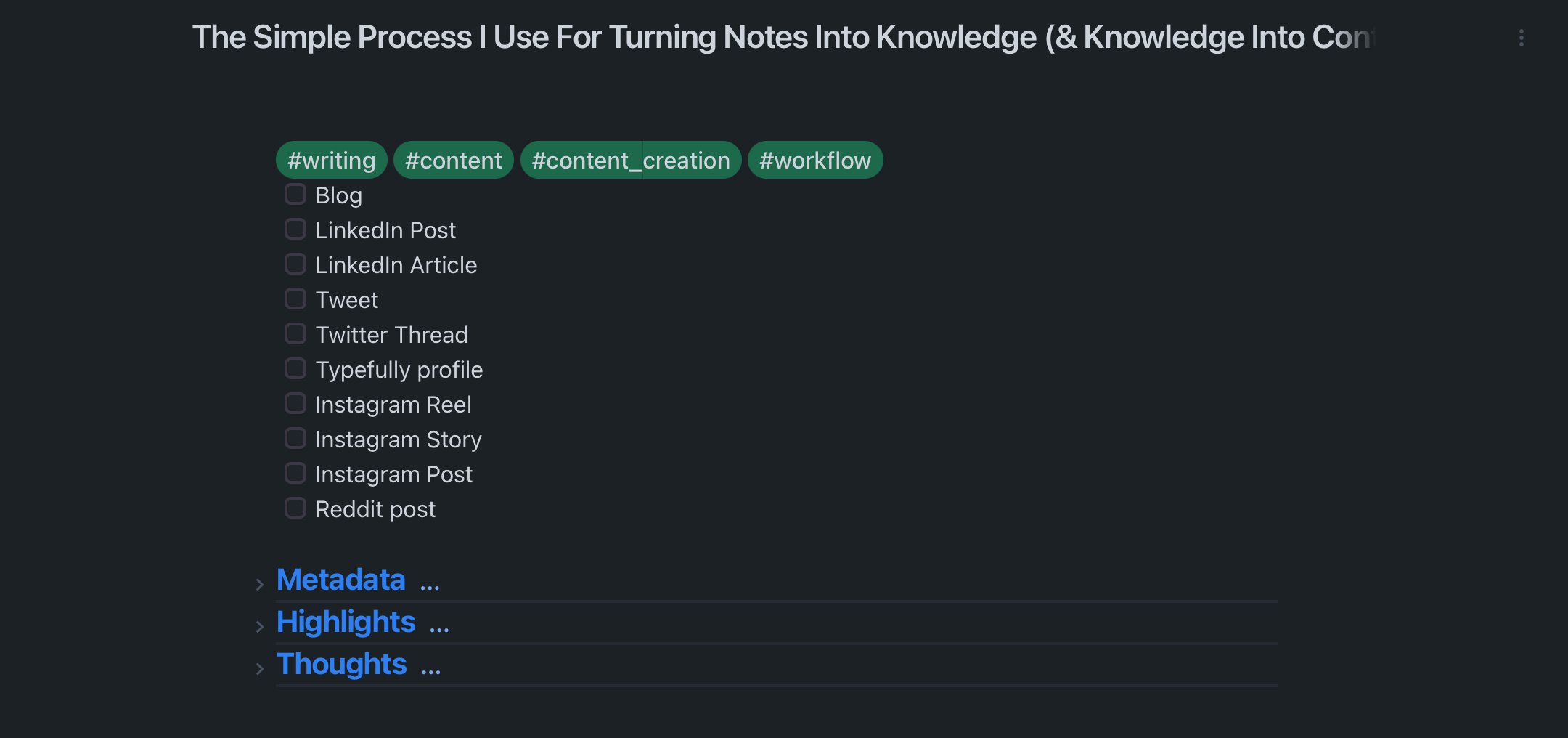 How to Capture an Idea and Turn It Into Content